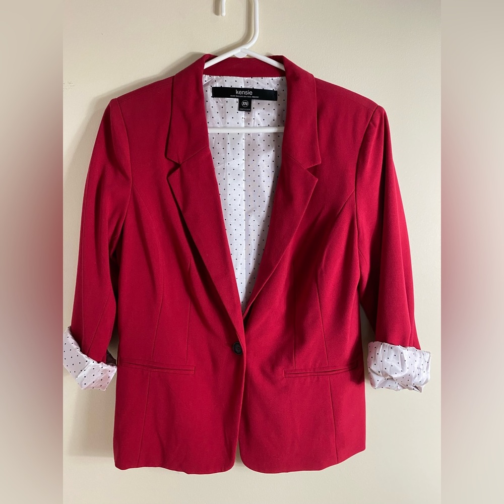 Kensie Blazer - Red ( Size Medium)